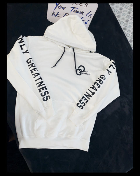 ONLY GREATNESS HOODIE (PRINTED SLEEVES)