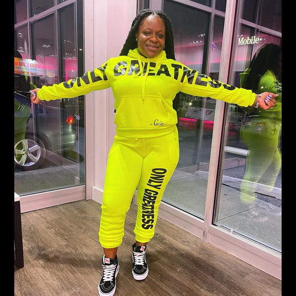 ONLY GREATNESS HOODIE SUIT